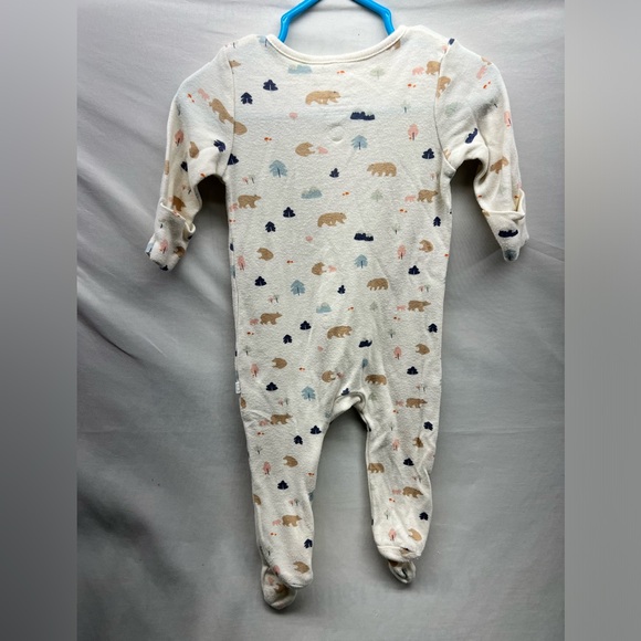 Mori organic Bamboo Cotton blend sleeper -gender neutral size 3/6mo cream - Picture 8 of 9